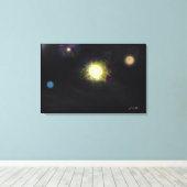 We're not important - Impressionist Art Canvas Leinwanddruck (Insitu (Holzboden))