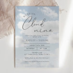 We're On Cloud 9 Baby Shower Einladung<br><div class="desc">We're On Cloud 9 Baby Shower Invitation
Add custom text to the back to provide any additional information needed for your guests.</div>