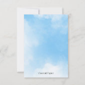 We're On Cloud Nine Response Card RSVP Karte (Rückseite)