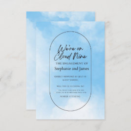 We're On Cloud Nine Response Card RSVP Karte