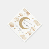 We're Over The Moon Boho Celestial Baby Shower Serviette (Ecke)