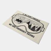 We're Probably Skiing Mat, Skiing Fußmatte (Schrägansicht)