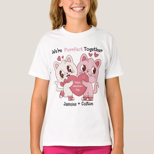 We're Purrfect Together T-Shirt (Vorderseite)