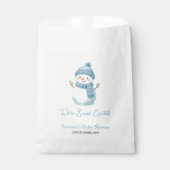 We're Snow Excited Snowmen Boy Baby Shower Geschenktütchen (Vorderseite)