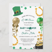 Were so glücklich St Patrick's Day Baby Shower Einladung (Vorderseite)