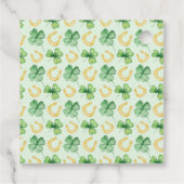 We're So Lucky Horseshoe St Patrick's Baby Shower Geschenkanhänger (Rückseite)