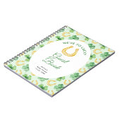 We're So Lucky Horseshoe St Patrick's Baby Shower Notizblock (Linke Seite)