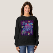We're the good old times 1980s synthwave retro sweatshirt (Vorne ganz)