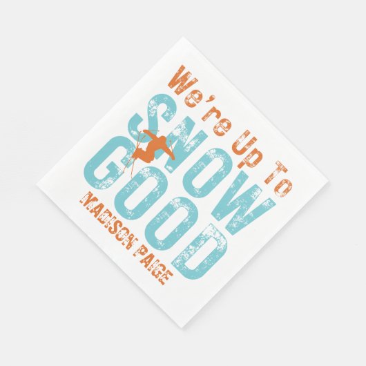 We're Up to Snow Good Bachelorette Serviette (Ecke)