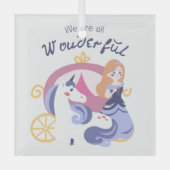 #We'reAllWonderfulOrnament Ornament Aus Glas (Vorderseite)