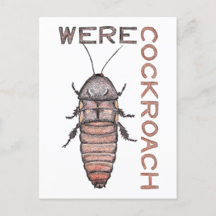 Werecockroach Postcard Postkarte