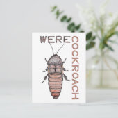 Werecockroach Postcard Postkarte (Stehend Vorderseite)