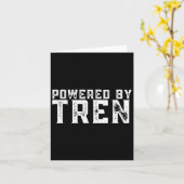 Wered By Tren _ Legalize Anabolic Steroids _ Funny Karte (Gelbe Blume)