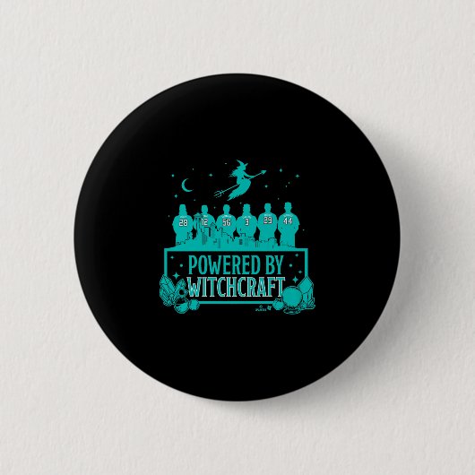 Wered By Witchcraft - Seattle Baseball Premium  Button (Vorderseite)