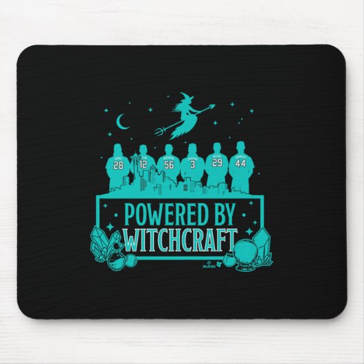Wered By Witchcraft - Seattle Baseball Premium  Mousepad (Vorne)