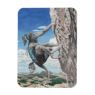 Wererat Girl Rock Flexibles Magnet