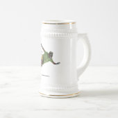 Wererat Snowboarder Fantasy Art Beer Stein Bierglas (VorderseiteRechts)