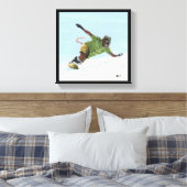 Wererat Snowboarder Fantasy Art Canvas Prints Leinwanddruck (Insitu (Schlafzimmer))