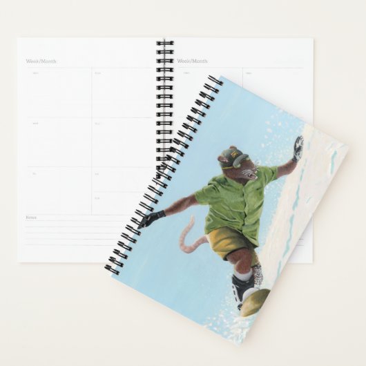 Wererat Snowboarder Fantasy Art Planner Planer (Anzeige)