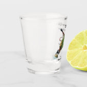 Wererat Snowboarder Sport Fantasy Art Shooting Gla Schnapsglas (Links)