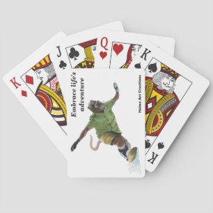 Wererat Snowboarder Sport Fantasy Playing Cards Spielkarten