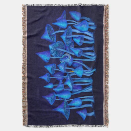 Werewere kokako, Neuseeland Blue Mushroom Decke (Vorderseite Vertikal)