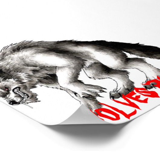 werewolf2, WOLVES RULE! Poster (Ecke)