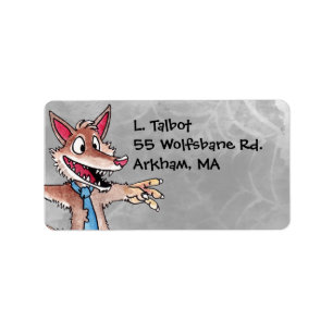 Werewolf-Adressen-Etikett Adressaufkleber