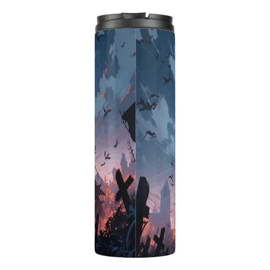 Werewolf Anime style artwork Tumbler Thermosbecher (Rückseite)