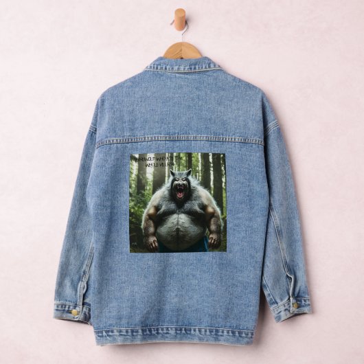 Werewolf Ate Whole Village Frauen denim Jacke (Hangar)
