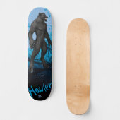 Werewolf auf Blue D Brand Skateboard (Vorderseite)