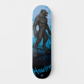 Werewolf auf Blue D Brand Skateboard (Vorderseite)