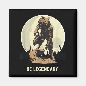 Werewolf Be Legendary Motivational Insrational Magnet (Vorne)