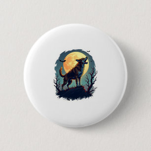 Werewolf Beagle Howl Button