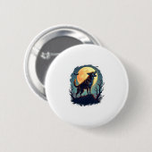 Werewolf Beagle Howl Button (Vorne & Hinten)
