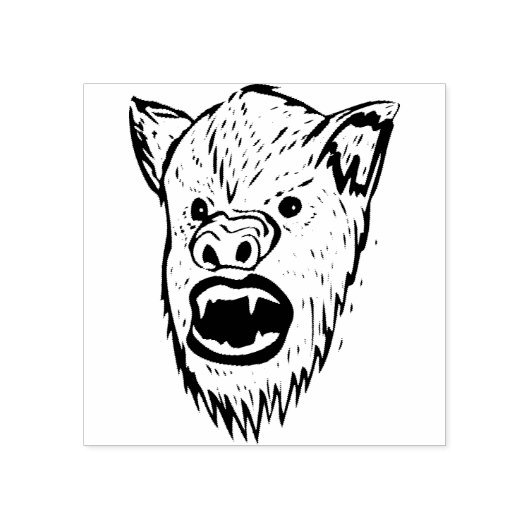 Werewolf Briefmarke zur Illustration Gummistempel (Prägung)