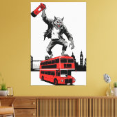 Werewolf canvas for fans of cult movie Werewolves. Leinwanddruck (Insitu (Wohnzimmer))