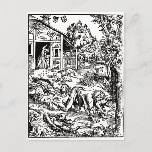 werewolf-clipart-8 postkarte (Vorderseite)