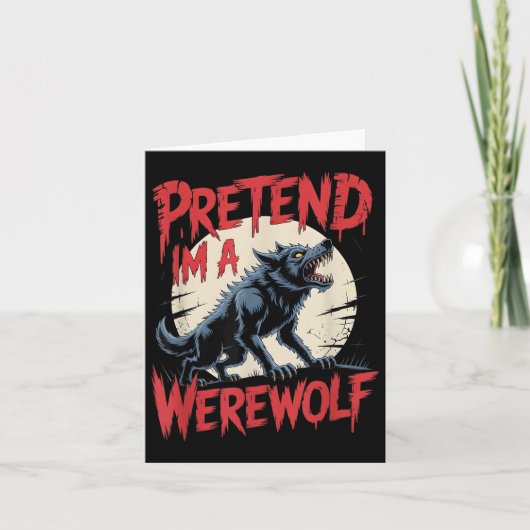 Werewolf Costume Karte (Vorderseite)