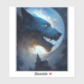 Werewolf Dark Fantasy Horror Aufkleber (Blatt)