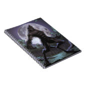 Werewolf, der am Mond heult Notizblock (Rechte Seite)
