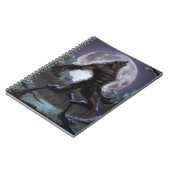 Werewolf, der am Mond heult Notizblock (Linke Seite)