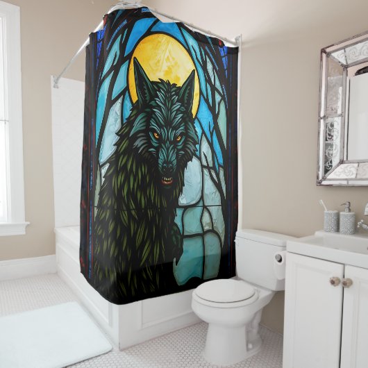 Werewolf Duschvorhang (Beispiel)