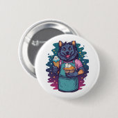 Werewolf-Eiscreme-Stand Button (Vorne & Hinten)