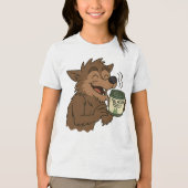 Werewolf Fool Moon Forest Candle Tri-Blend Shirt (Vorderseite)