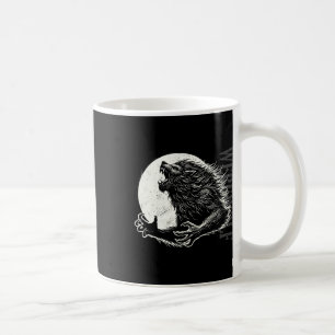 Werewolf Full Moon Creepy Monster Halloween Folklo Kaffeetasse