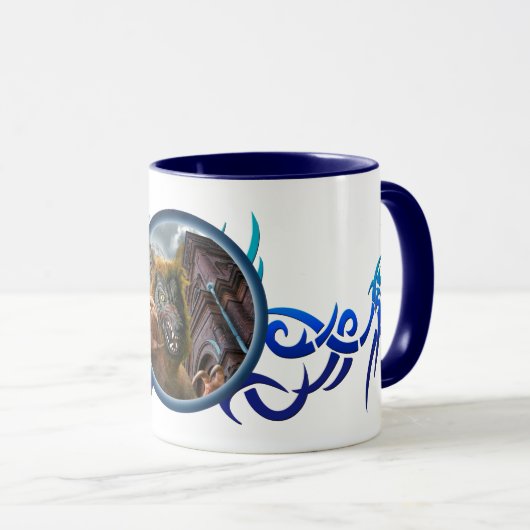 Werewolf Full Moon Tasse (VorderseiteRechts)