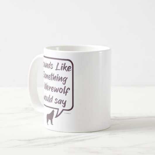 Werewolf Funny Party Game Anklage Sprichwort Kaffeetasse (Vorderseite Links)