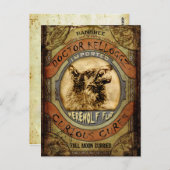 Werewolf Fur Postkarte (Vorne/Hinten)