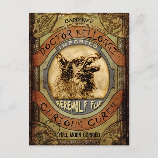 Werewolf Fur Postkarte (Vorderseite)